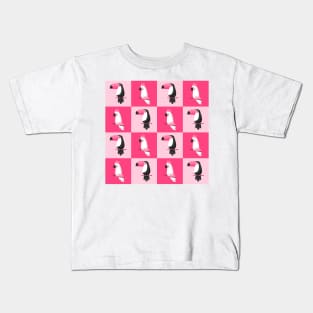 TROPICAL BIRDS - PINK PALETTE Kids T-Shirt